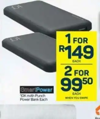 Pick n Pay SmartPower 10K mAh Punch Power Bank Each offer