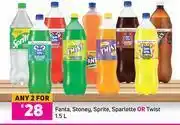 Game Fanta, stoney, sprite, sparlette or twist-for any 2 x 1.5l offer