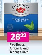 Game Five roses african blend teabags-102's pack offer
