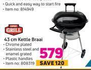 Game Expert grill 43cm kettle braai offer