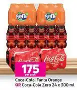 Game Coca cola, fanta orange or coca cola zero-24 x 300ml per pack offer
