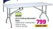Game Camp master 1.8m folding adjustable table offer