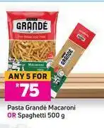 Game Pasta grande macaroni or spaghetti-for any 5 x 500g offer