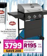 Game Expert grill 3 burner patio gas braai fsbg0090 offer