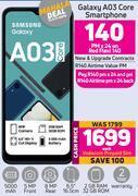 Game Samsung galaxy a03 core smartphone-each offer