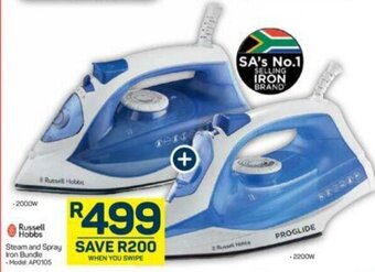 Pick n Pay Russell Hobbs Steam and Spray Iron Bundle offer