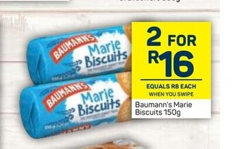Pick n Pay Baumann's Marie Biscuits 150g offer
