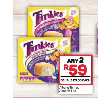 Pick n Pay Albany Tinkies Assorted 6s offer