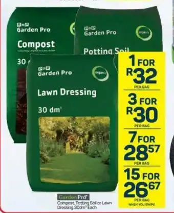Pick n Pay Garden Pro Compost Potting Soil Lawn Dressing offer