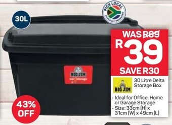 Pick n Pay Big Jim 30 Litre Delta Storage Box offer