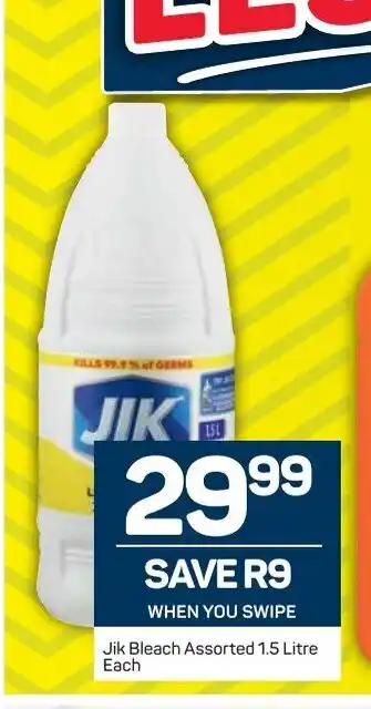 Pick n Pay Jik Bleach Assorted 1.5Litre each offer