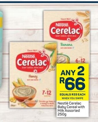 Pick n Pay Nestle Cerelac Baby Cereal with Milk Assorted 250g offer