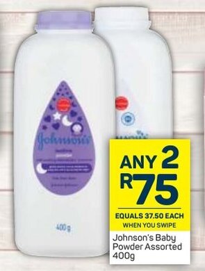 Pick n Pay Johnson's Baby Powder Assorted 400g offer