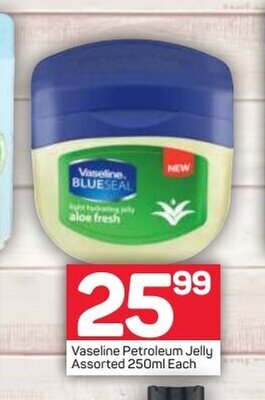 Pick n Pay Vaseline Petroleum Jelly Assorted 250ml each offer