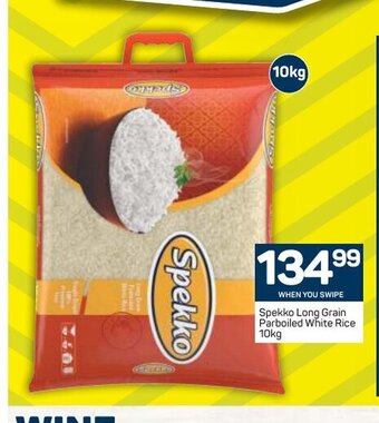 Pick n Pay Spekko Long Grain Parboiled White Rice 10kg offer