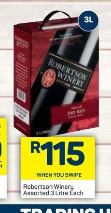 Robertson Winery Assorted 3 Litre each
