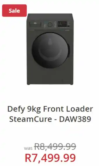 Hirsch's Defy 9kg Front Loader SteamCure - DAW389 offer