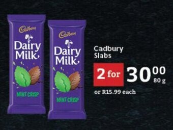 Oxford Freshmarket Cadbury Slabs offer