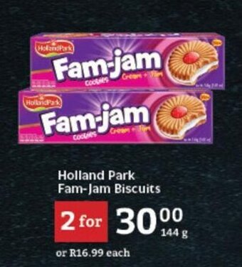 Oxford Freshmarket Holland Park Fam-Jam Biscuits offer