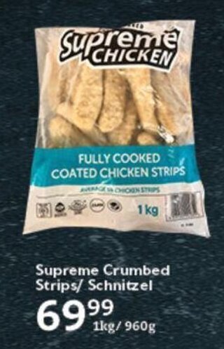 Oxford Freshmarket Supreme Crumbed Strips/ Schnitzel offer