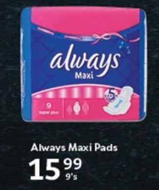 Oxford Freshmarket Always Maxi Pads offer