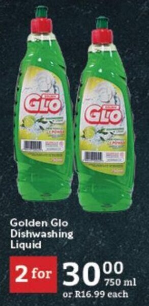 Oxford Freshmarket Golden Glo Dishwashing Liquid offer