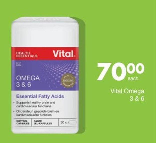 Vital Omega 3 & 6 offer at Save Hyper