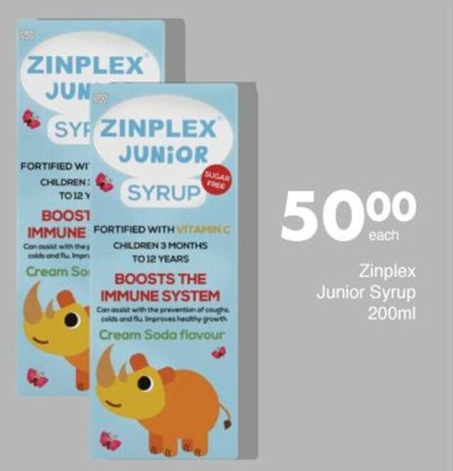 Zinplex Junior Syrup 200ml offer at Save Hyper