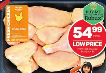 Pick n Pay PnP Fresh Chicken Braaipack 8s offer