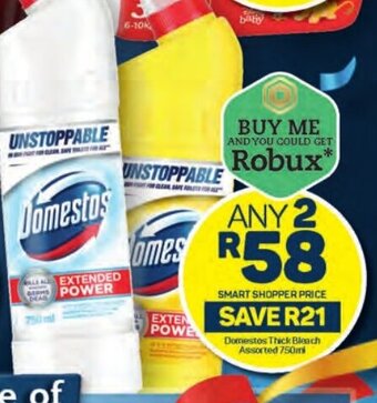 Pick n Pay Domestos Thick Bleach Assorted 750ml offer