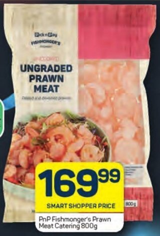 Pick n Pay PnP Fishmonger's Prawn Meat Catering 800g offer