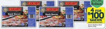 Pick n Pay Eskort Rindless Back Bacon 200g offer