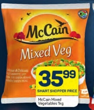 Pick n Pay McCain Mixed Vegetables 1kg offer