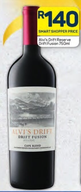 Pick n Pay Alvi's Drift Reserve Drift Fusion 750ml offer
