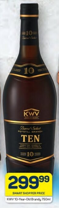 Pick n Pay KWV 10-Year-Old Brandy 750ml offer