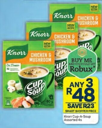 Pick n Pay Knorr Cup-A-Soup Assorted 4s offer