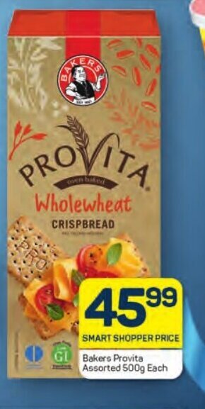 Pick n Pay Bakers Provita Assorted 500g Each offer