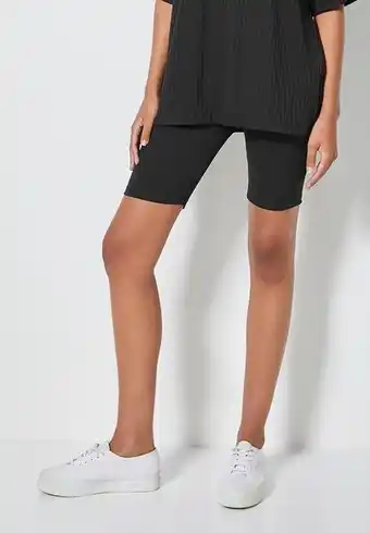 Superbalist Rib cycle shorts - black offer