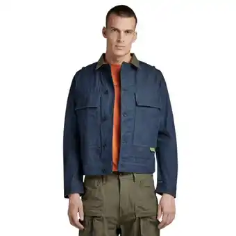 Markham G-star raw dark blue utility flap pocket jacket offer