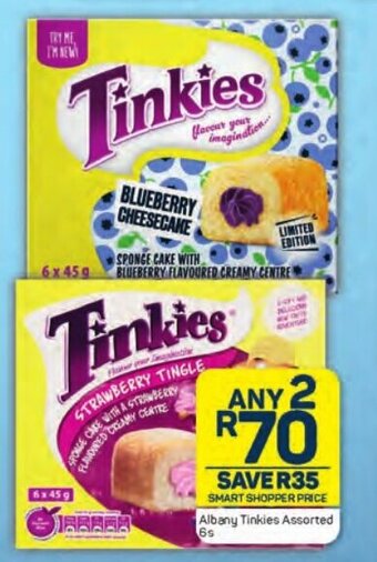 Pick n Pay Albany Tinkies Assorted 6s offer