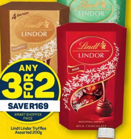 Lindt Lindor Truffles Assorted 200g offer at Pick n Pay