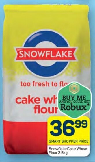 Pick n Pay Snowflake Cake Wheat Flour 2.5kg offer
