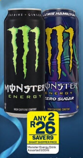 Pick n Pay Monster Energy Drink Assorted 500ml offer
