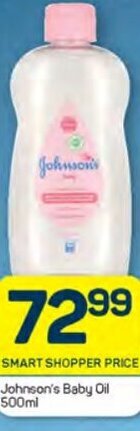 Pick n Pay Johnson's Baby Oil 500ml offer