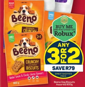 Pick n Pay Beeno Dog Biscuits Assorted 800g offer