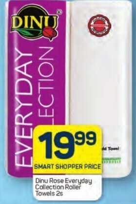 Pick n Pay Dinu Rose Everyday Collection Roller Towels 2s offer