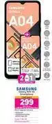 Game 2 x samsung galaxy a04 4g smartphone-on 1.2gb red top up core more data + on promo 75 offer