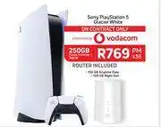 Game Sony play station 5 glacier white-on 250gb home internet l topup offer