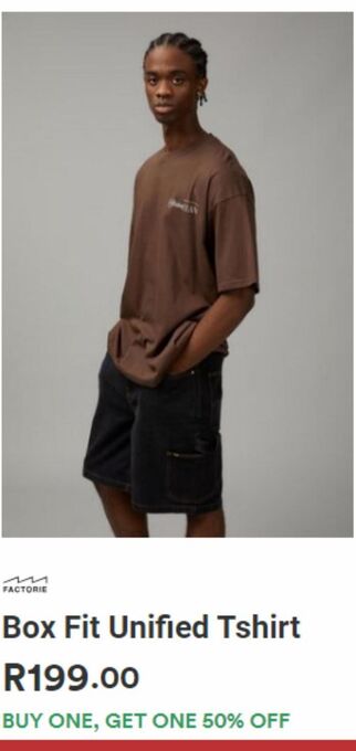 Factorie T-shirt offer