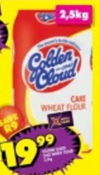 Shoprite Golden Cloud Cake Wheat Flour 2,5kg offer